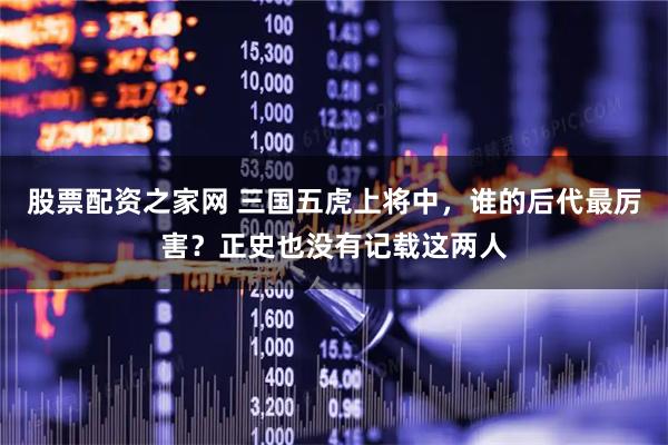股票配资之家网 三国五虎上将中，谁的后代最厉害？正史也没有记载这两人